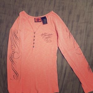 Harley Davidson pink long sleeve
